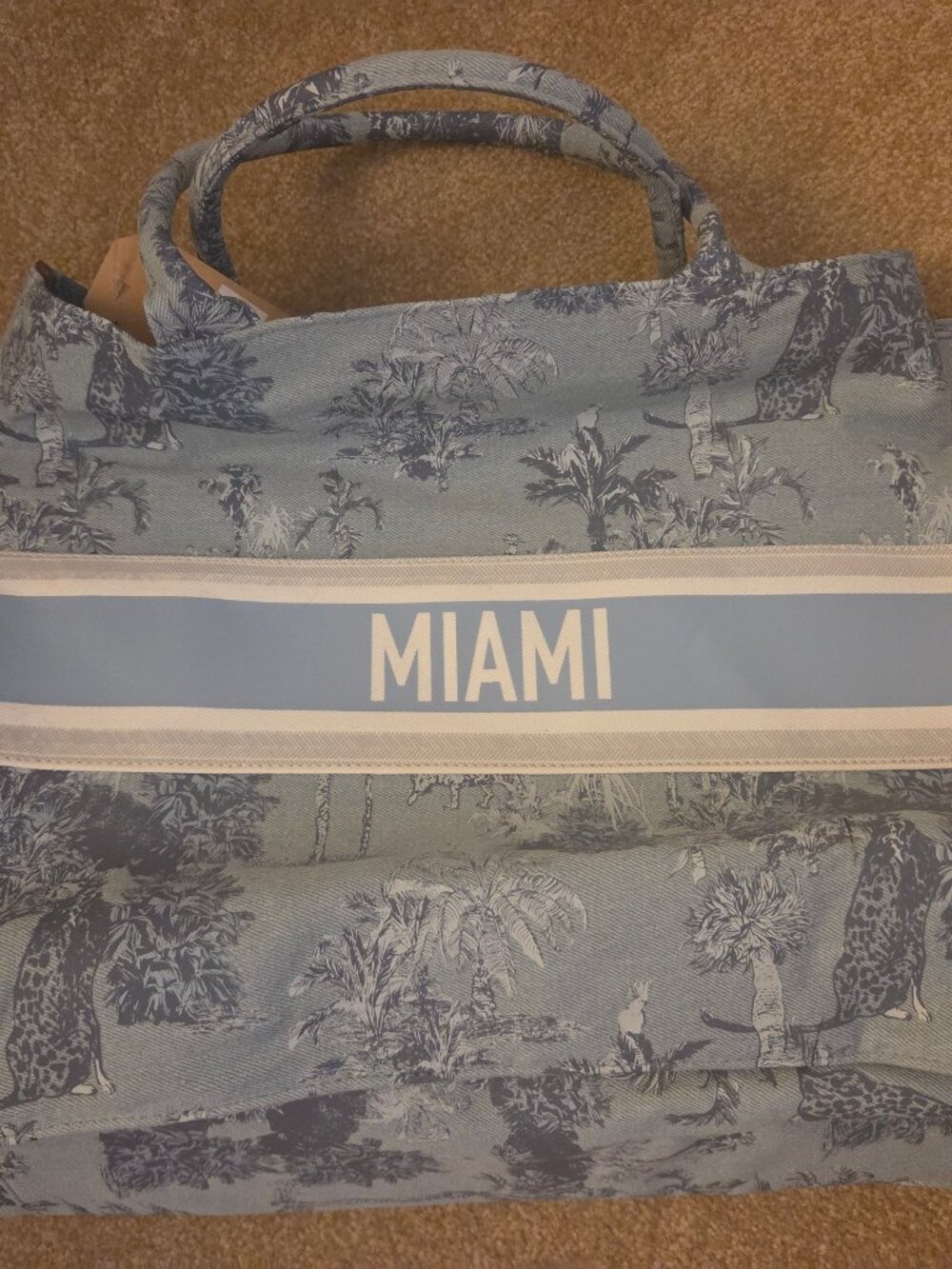 TJ Maxx Twig & Arrow Miami NWT Blue Tote Handbag